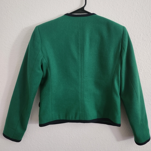 Green Button-Up Blazer - Picture 4 of 4